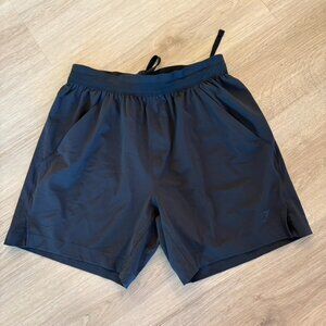 Gymshark Mens Arrival 5" Running Shorts Size S Black Elastic Waist Pockets